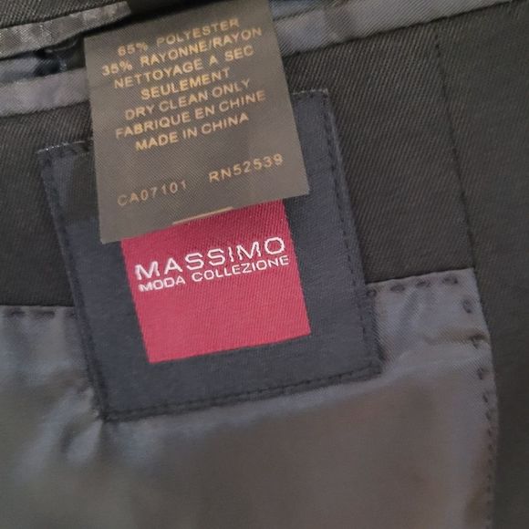Massimo Moda Collezione Black 42 Short 107 Suit Vest - Picture 4 of 5